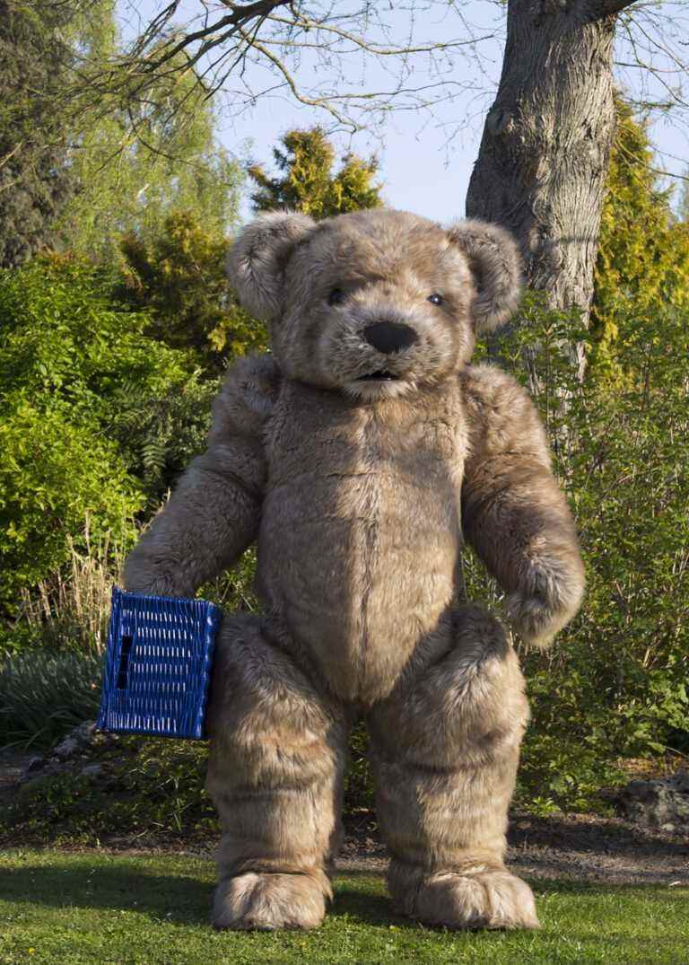 jointed giant teddy suit