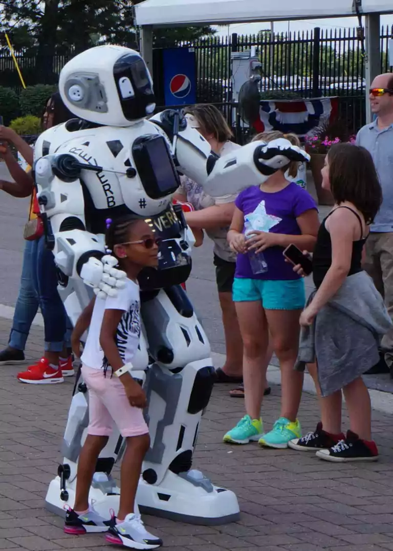 realistic robot costume by animatronic bear studios