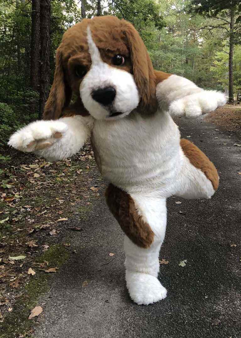 semi realistic beagle suit