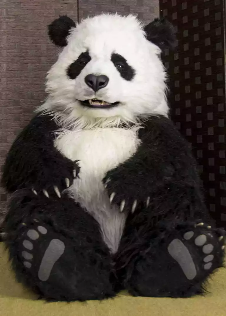 realistic animatronic panda bear costume