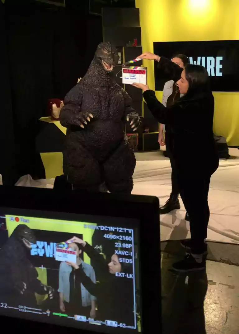 godzilla visits SYFY Wire 30 Rock NY