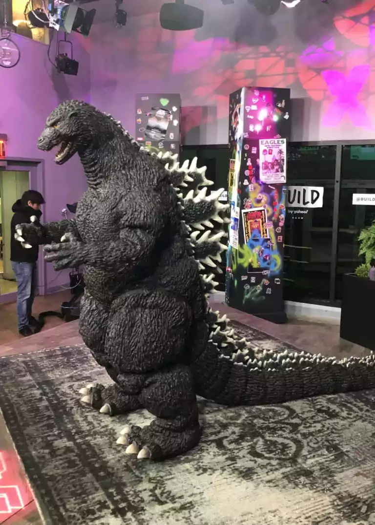 godzilla visits The build Studio NY