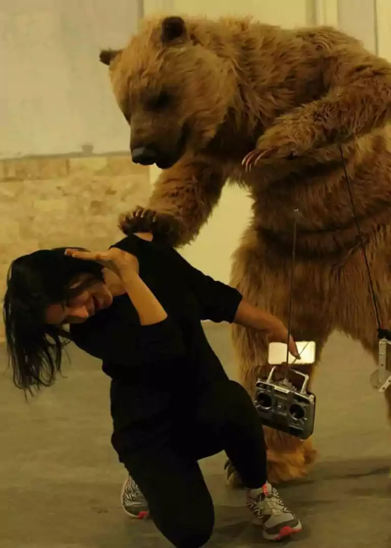 special effects animatronic grizzly bear costume