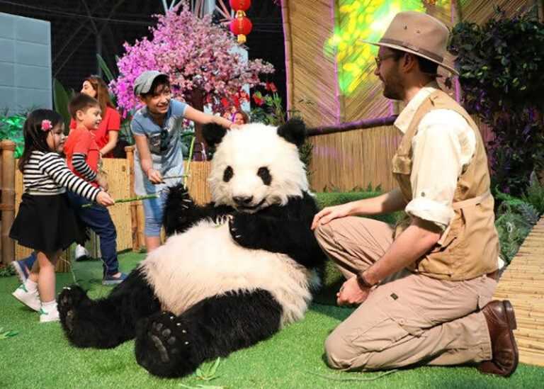realistic animatronic panda bear costume