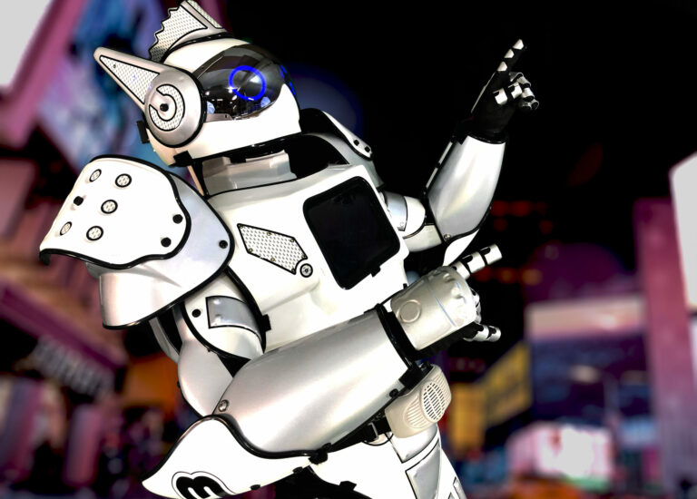 camera ready robot costume by animatronic bear studios