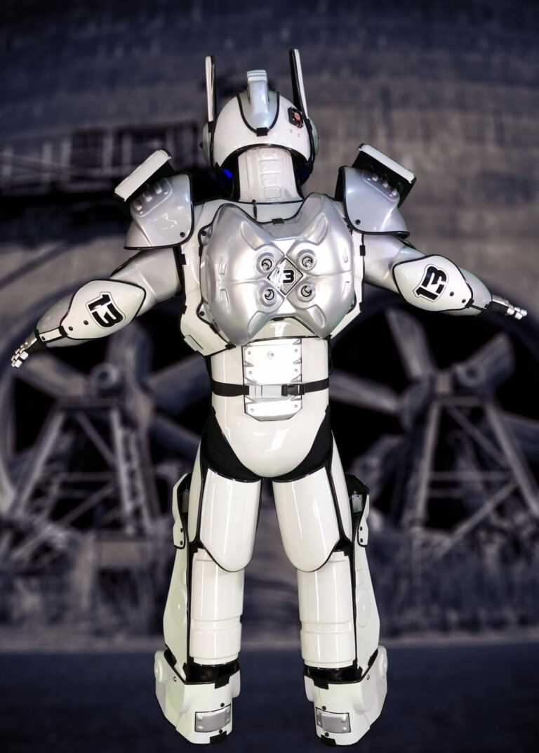 camera ready robot costume by animatronic bear studios