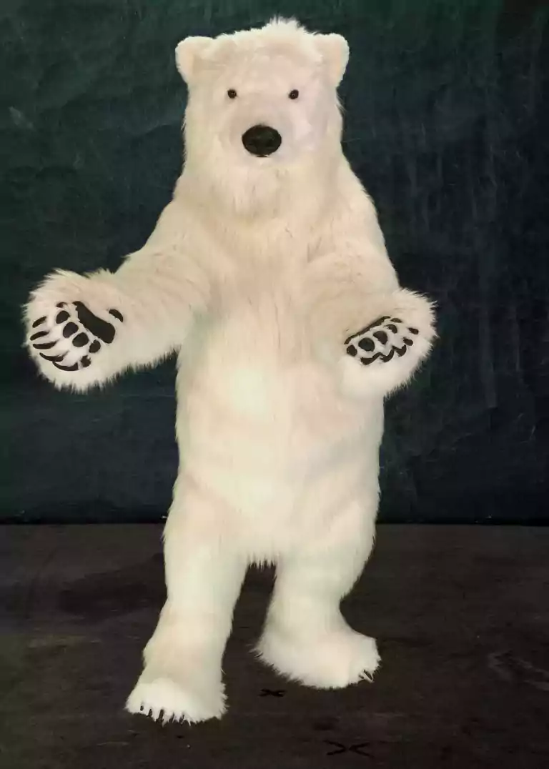 realistic polar bear costume