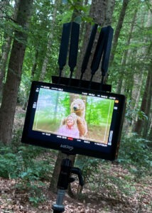 bts realistic bear costume scene with emily atack