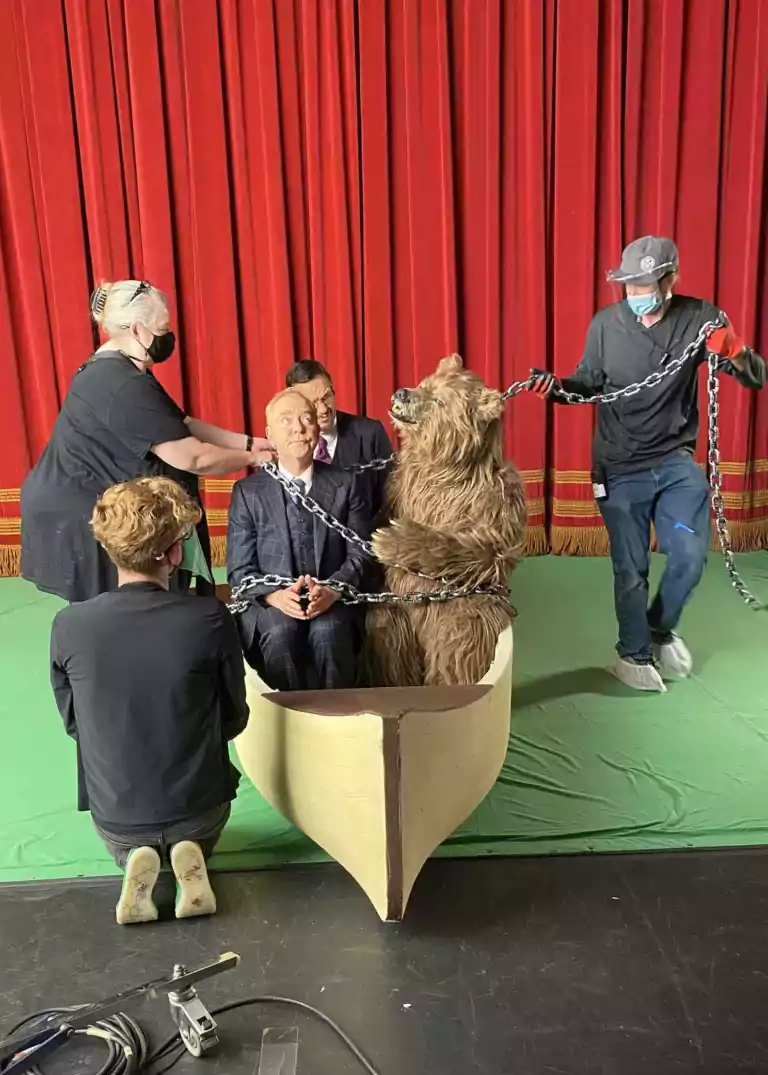 penn and teller realistic bear costume