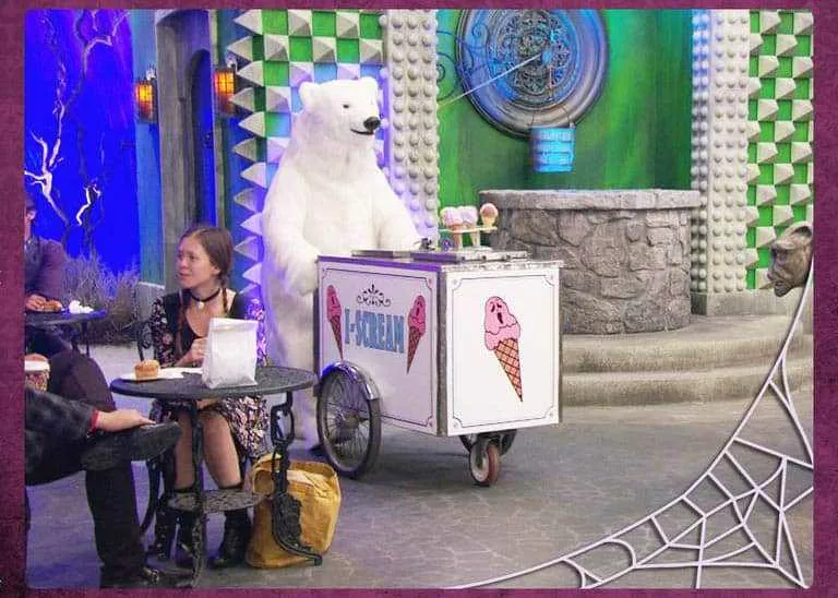 polar bear suit action for nickelodeon haunted hathaways