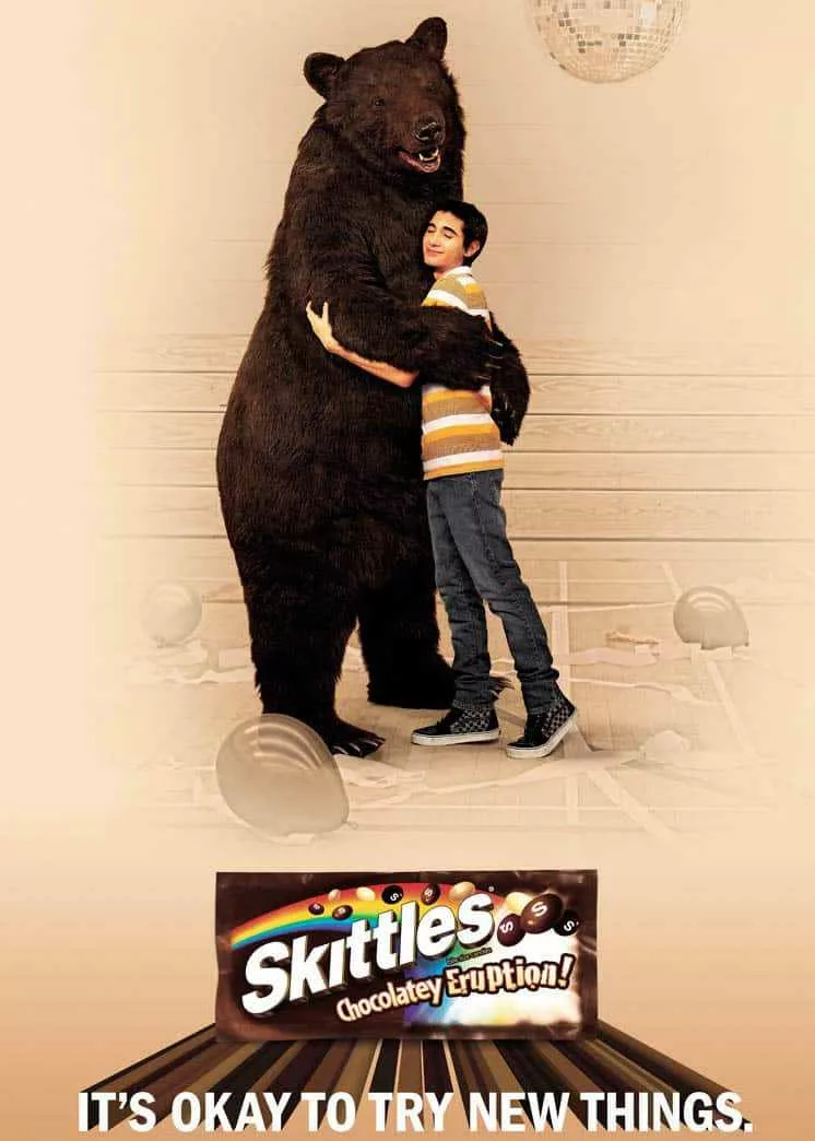 realistic black bear costume for skittles