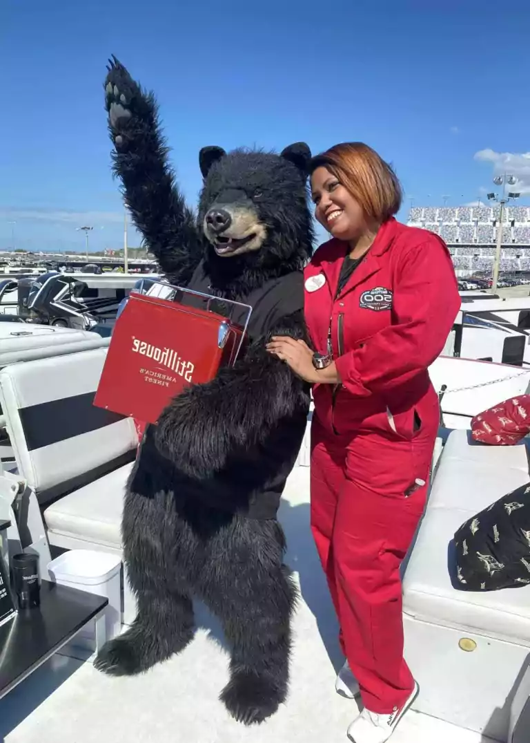 stillhouse realistic black bear costume for daytona 500