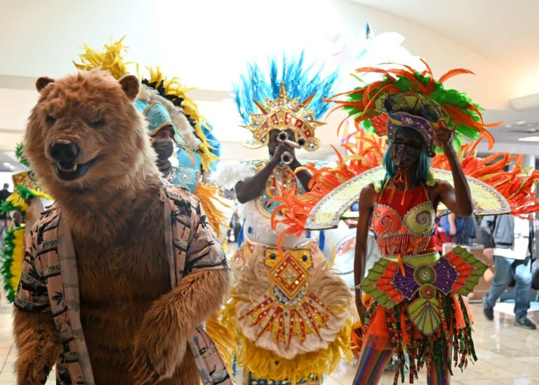 frontier airlines Inaugural flight-brand activation realistic grizzly bear costume