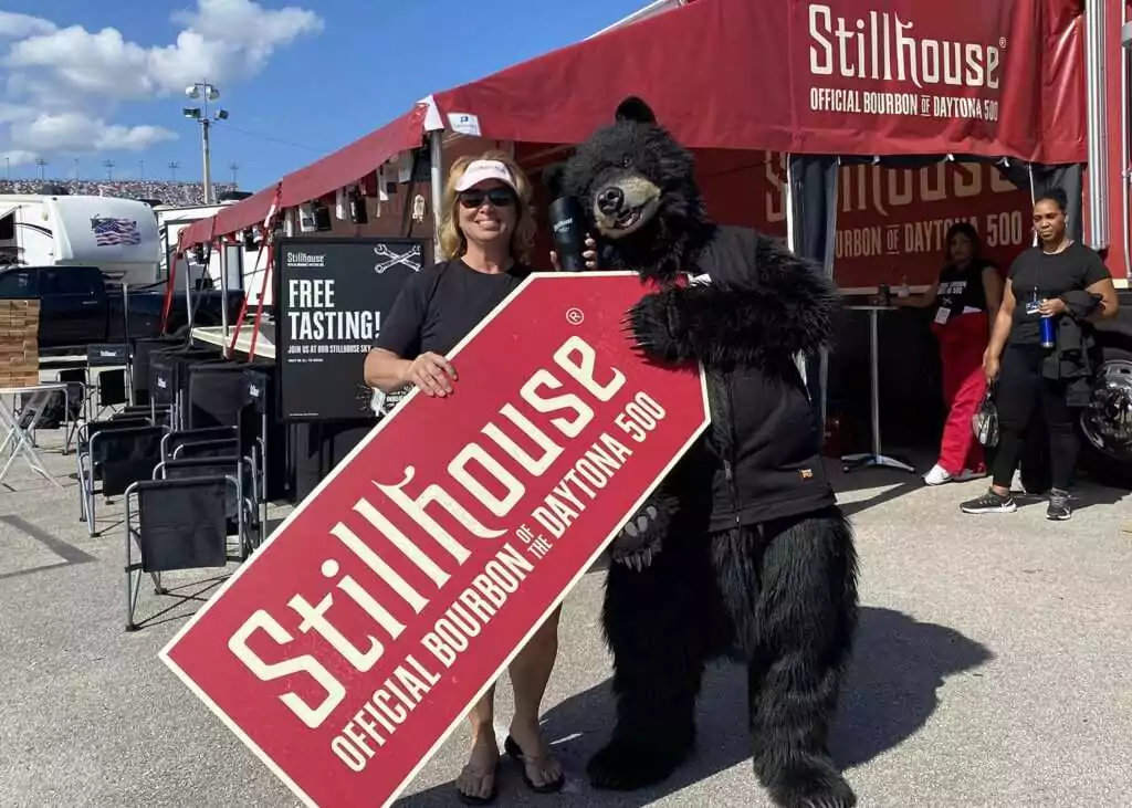 stillhouse realistic black bear costume for daytona 500